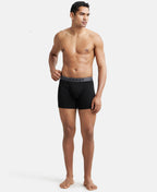 Jockey 8009 Men Super Combed Cotton Rib Solid Boxer Brief with Ultrasoft and Durable Waistband_(Pack of 3)