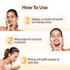 Mamaearth Ubtan Natural Glow Face Wash with Turmeric & Saffron for Tan Removal – 200 ml | Removes Tan | Brightens Skin | Exclusively Available on Amazon