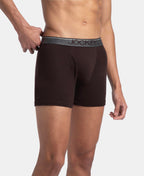 Jockey 8009 Men Super Combed Cotton Rib Solid Boxer Brief with Ultrasoft and Durable Waistband_(Pack of 3)