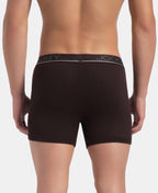Jockey 8009 Men Super Combed Cotton Rib Solid Boxer Brief with Ultrasoft and Durable Waistband_(Pack of 3)