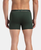 Jockey 8009 Men Super Combed Cotton Rib Solid Boxer Brief with Ultrasoft and Durable Waistband_(Pack of 3)