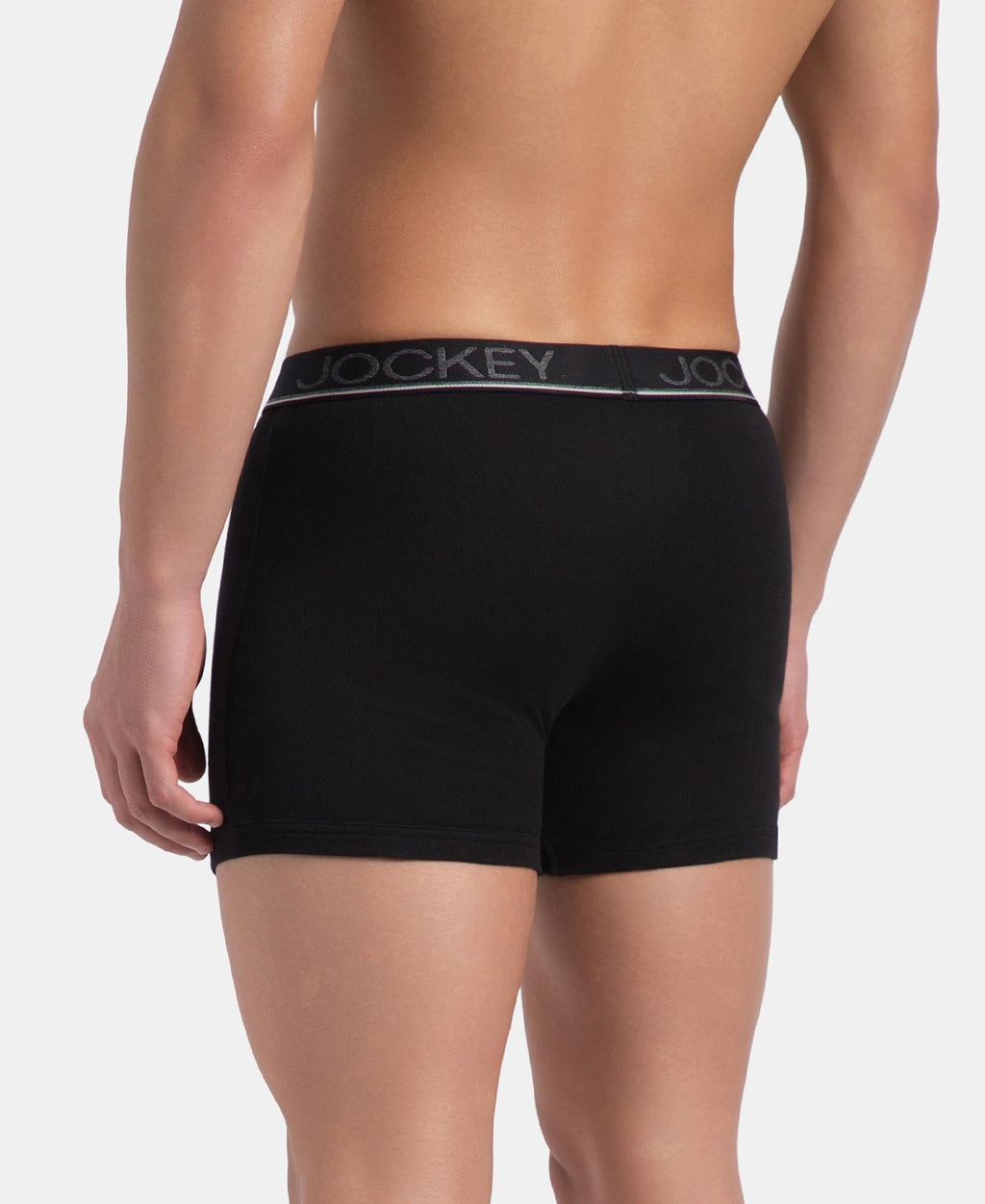 Jockey 8009 Men Super Combed Cotton Rib Solid Boxer Brief with Ultrasoft and Durable Waistband_(Pack of 3)