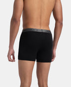 Jockey 8009 Men Super Combed Cotton Rib Solid Boxer Brief with Ultrasoft and Durable Waistband_(Pack of 3)