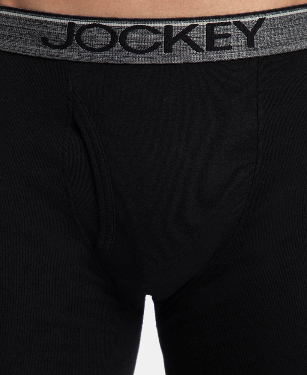 Jockey 8009 Men Super Combed Cotton Rib Solid Boxer Brief with Ultrasoft and Durable Waistband_(Pack of 3)