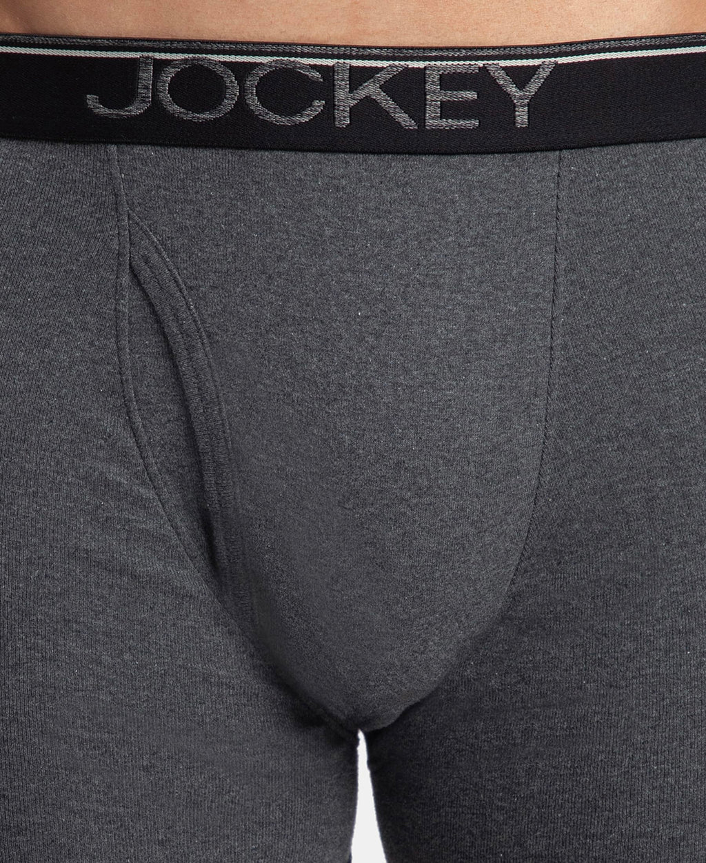Jockey 8009 Men Super Combed Cotton Rib Solid Boxer Brief with Ultrasoft and Durable Waistband_(Pack of 3)